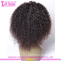 Cheap 100% Human Hair Afro Curly Virgin Indian hair Half Wigs